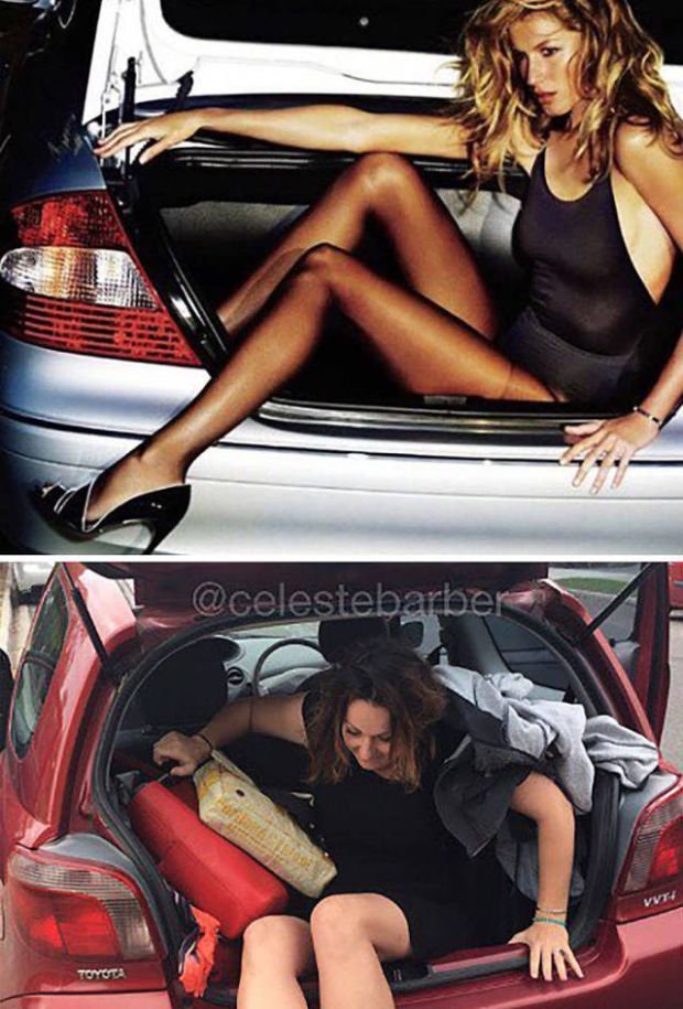 3 - Instagram Troll Celeste Barber Recreates Famous Celebrities Ridiculous Photos